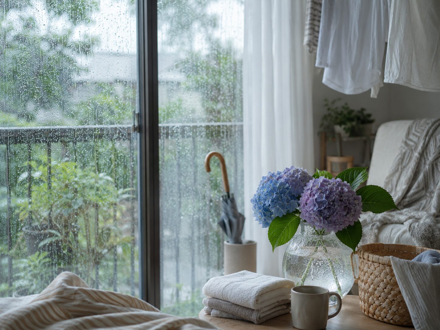 梅雨入り。洗濯物の悩みから考える、暮らしやすい住まいづくり。