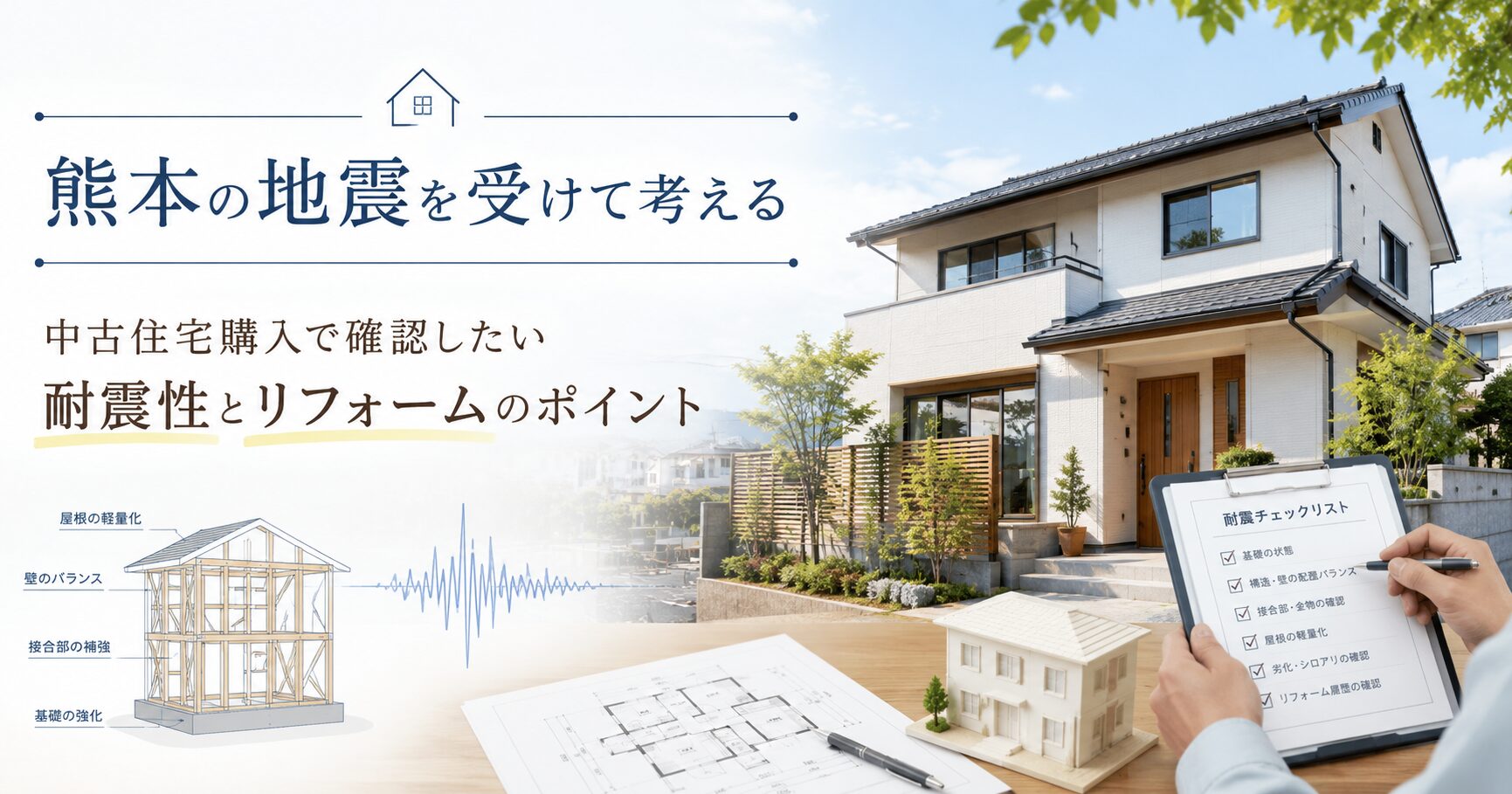 熊本の地震を受けて考える中古住宅購入で確認したい耐震性とリフォームのポイント